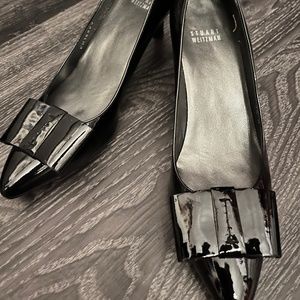 Stuart Weitzman Black Bow Pumps